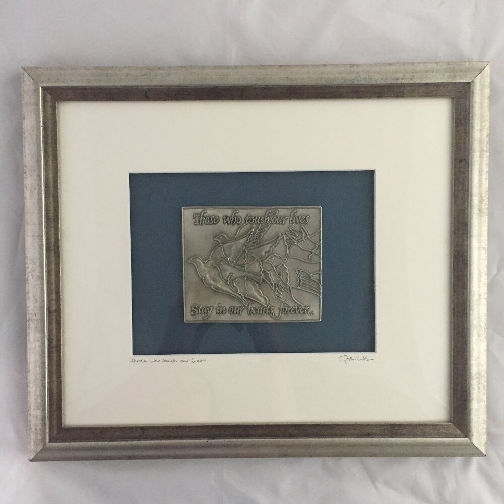 Cynthia Webb Designs Remembrance Original Hand Cast Pewter Wall Art Memorial